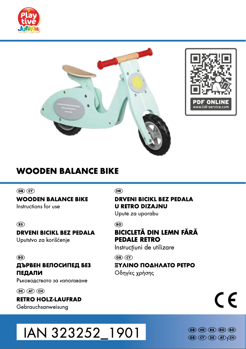 Page 1 de la notice Manuel utilisateur Playtive IAN 323252