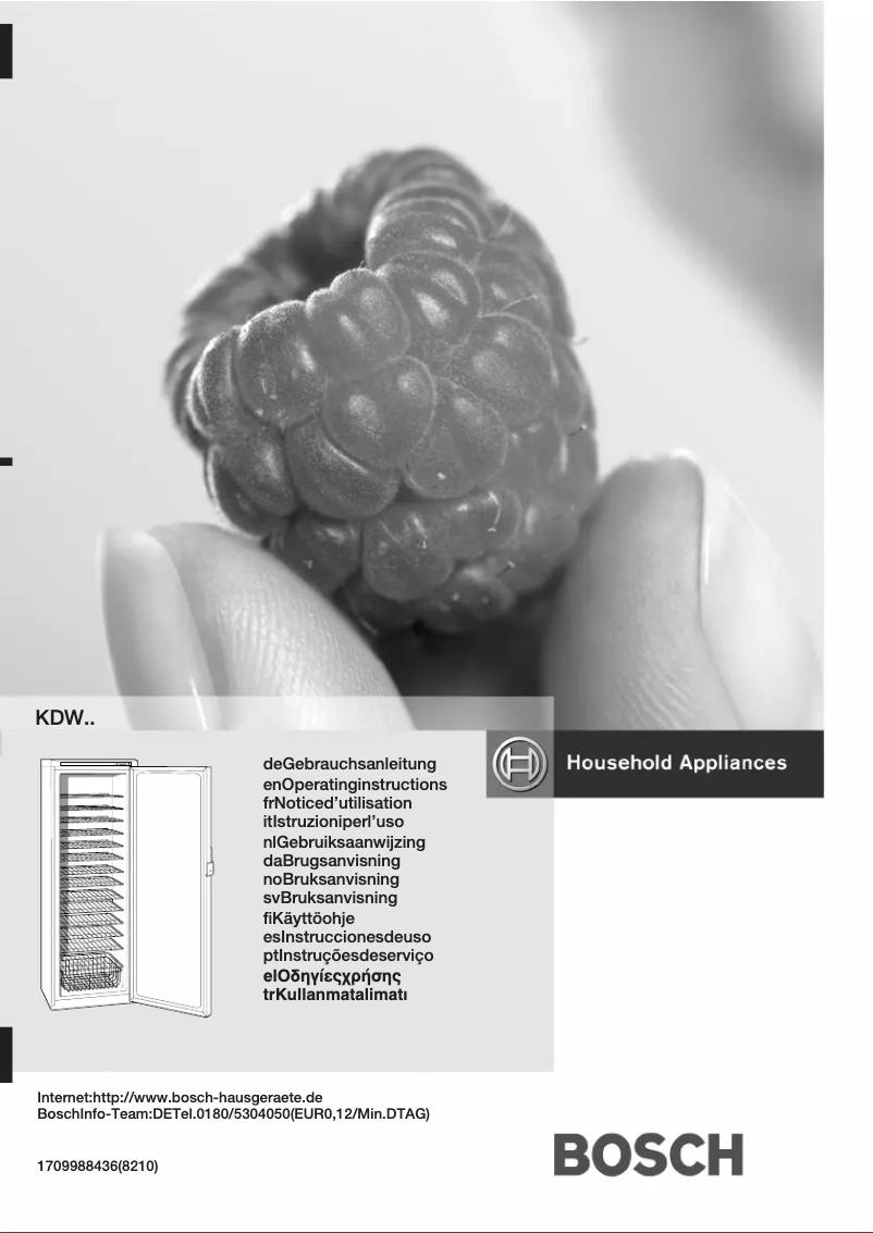 Page n°1 - Manuel utilisateur Bosch KDW40492