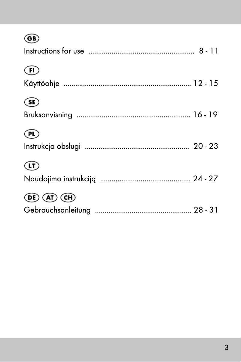 Page 1 de la notice Manuel utilisateur Crivit IAN 330434