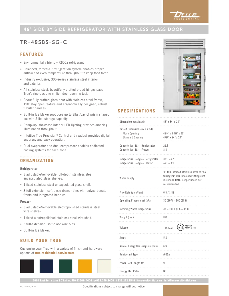 Image de la première page du manuel de l'appareil TR-48SBS-SG-C