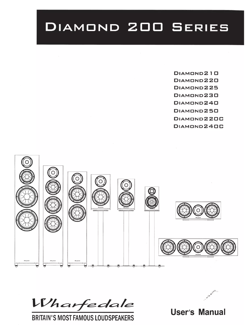 Page 1 de la notice Manuel utilisateur Wharfedale Diamond 225