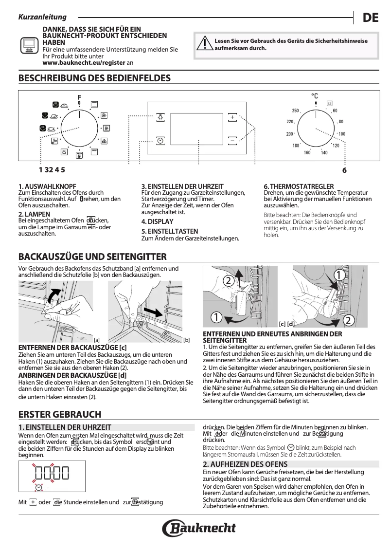 Page n°1 - Manuel utilisateur Bauknecht BAK3S KN8V IN