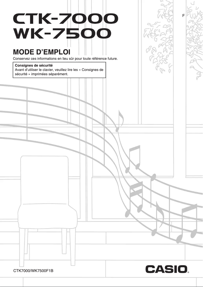 Page n°1 - Manuel utilisateur Casio CTK-7000
