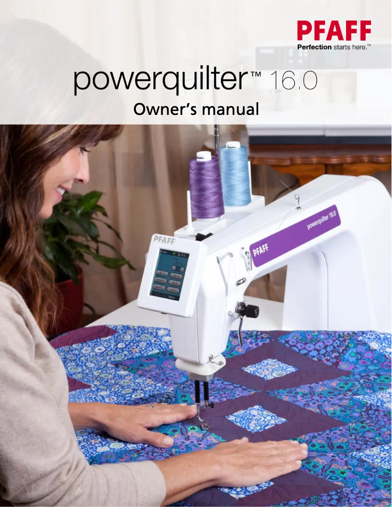 Image de la première page du manuel de l'appareil PowerQuilter 16.0