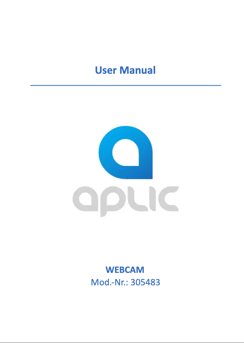 Page n°1 - Manuel utilisateur Aplic 305483
