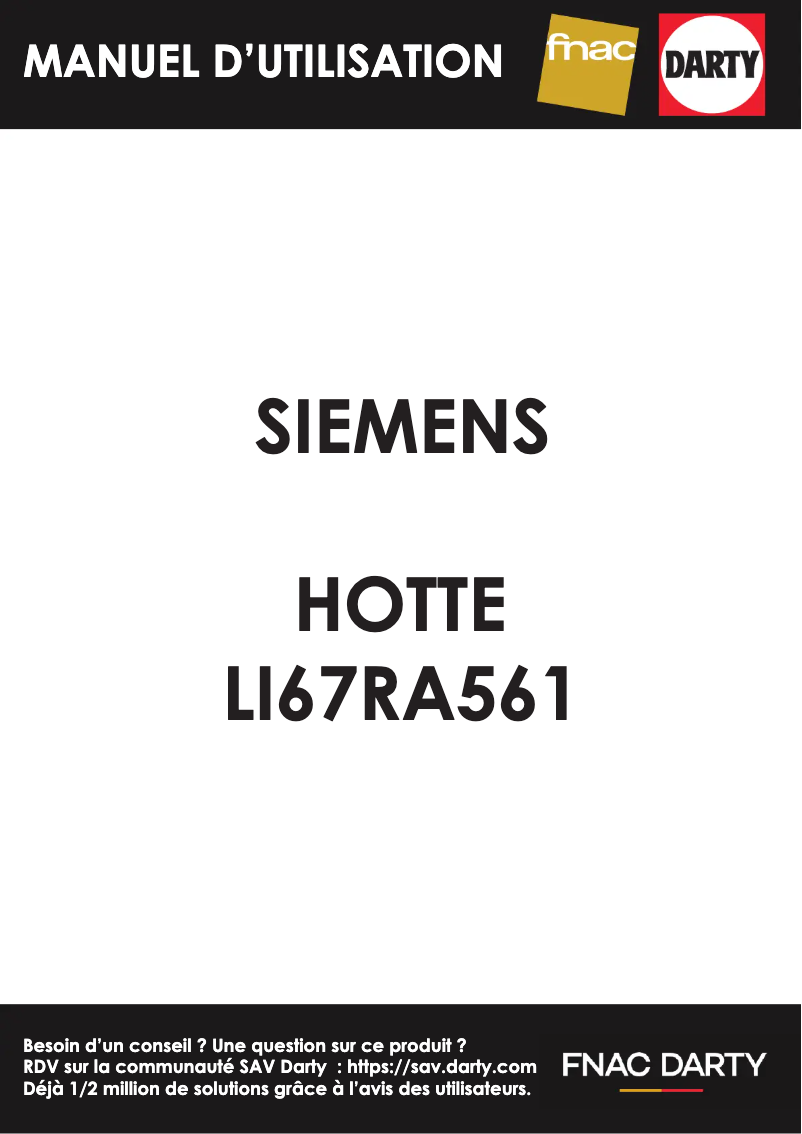 Page n°1 - Manuel utilisateur Siemens LI67RA561