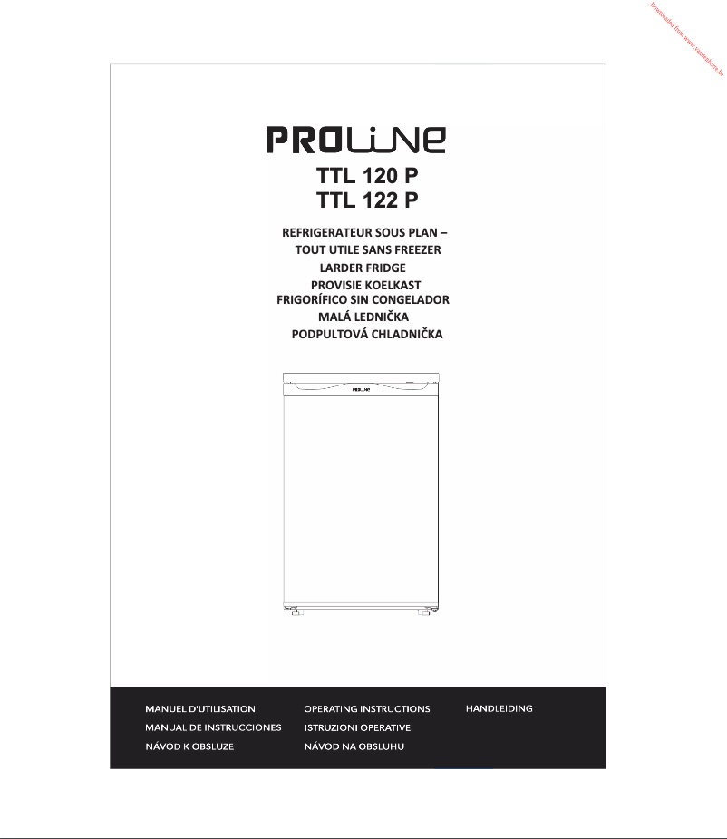 Page 1 de la notice Manuel utilisateur Proline TTL 120 P