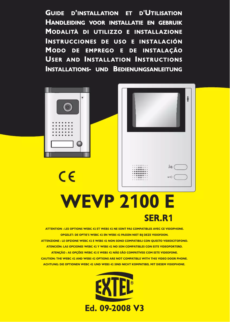 Image de la première page du manuel de l'appareil WEVP 2100 E