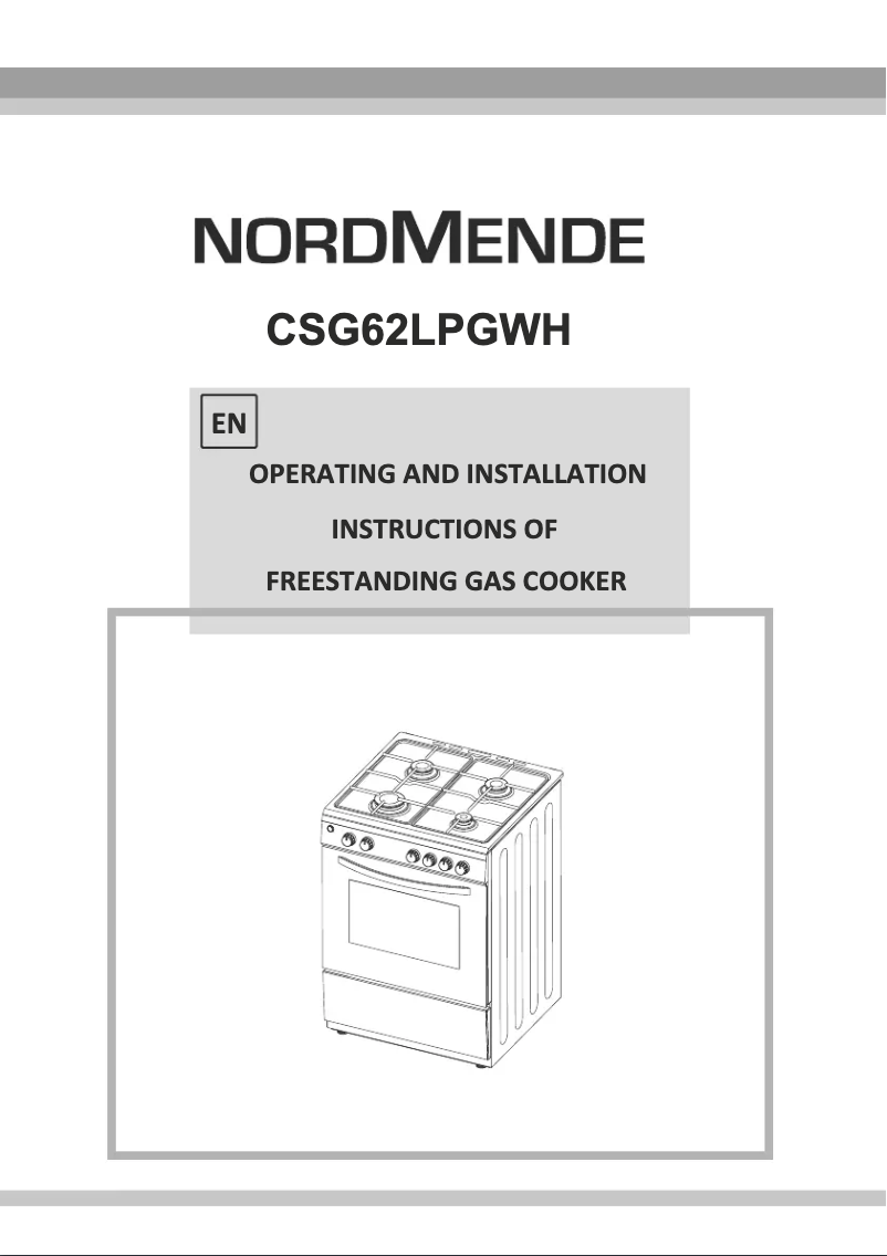 Page n°1 - Manuel utilisateur Nordmende CSG63LPGWH