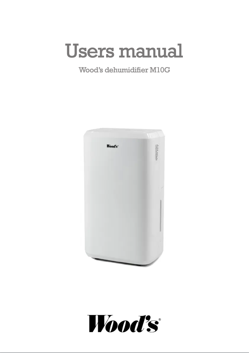 Page 1 de la notice Manuel utilisateur Wood's M10G
