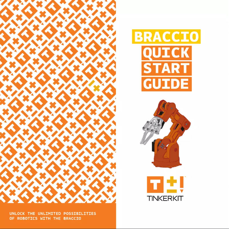 Page n°1 - Manuel utilisateur Arduino TinkerKit Braccio