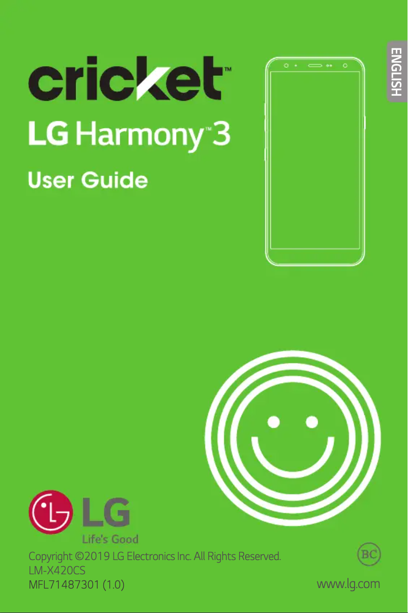 Page n°1 - Manuel utilisateur LG Harmony 3