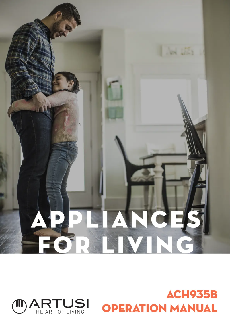 Page 1 de la notice Manuel utilisateur Artusi ACH935B