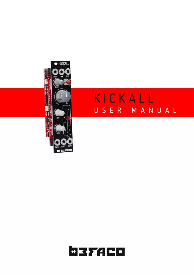 Page 1 de la notice Manuel utilisateur Befaco Kickall