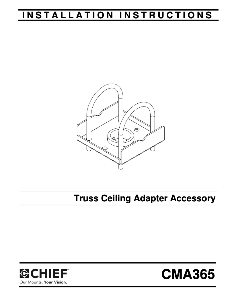 Page n°1 - Manuel utilisateur Chief CMA365