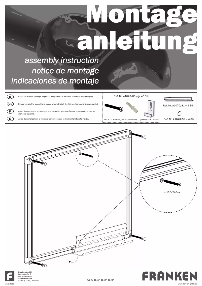 Image de la première page du manuel de l'appareil SC4103