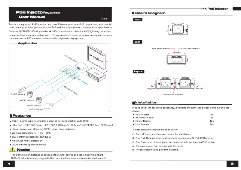 Page 1 de la notice Manuel utilisateur UTEPO UTP7201GE-PSE60