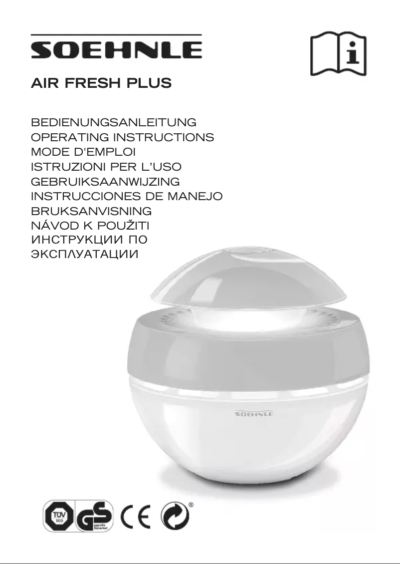 Image de la première page du manuel de l'appareil Airfresh Plus