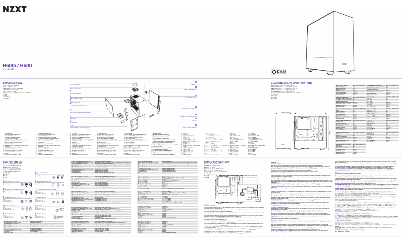 Page n°1 - Manuel utilisateur NZXT H500i