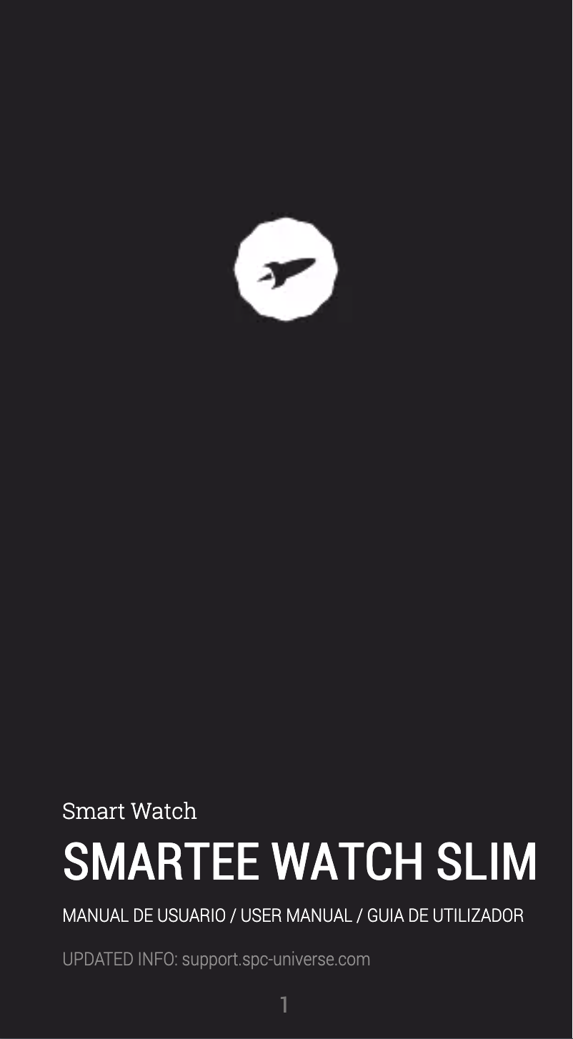 Page 1 de la notice Manuel utilisateur SPC Smartee Watch Slim