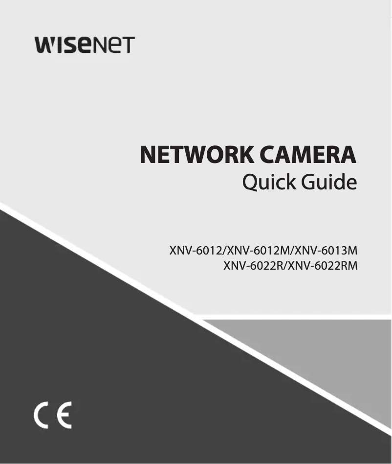 Page n°1 - Manuel utilisateur Hanwha XNV-6022RM