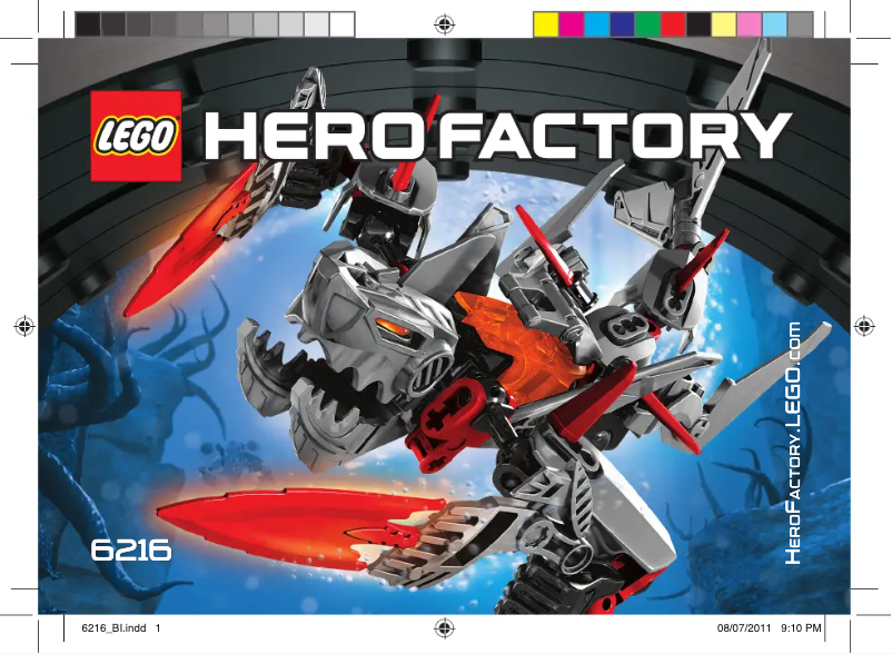 Page n°1 - Manuel utilisateur Lego Hero Factory 6216