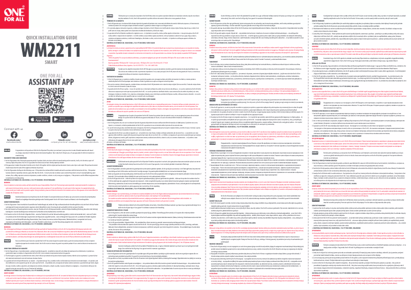 Imagen de la primera página del manual del dispositivo WM 2211