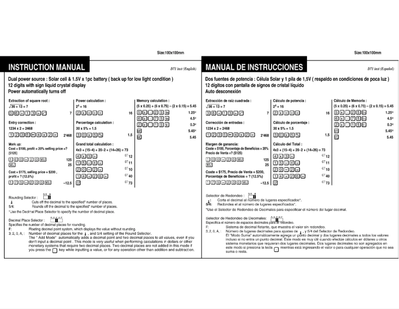 Image de la première page du manuel de l'appareil 2140