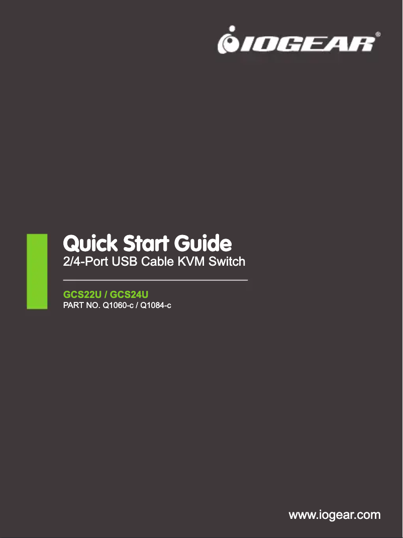 Image de la première page du manuel de l'appareil GCS24U