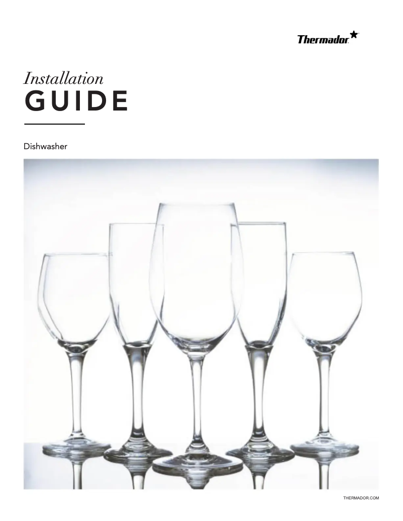 Page 1 de la notice Guide d'installation Thermador DWHD661EFP