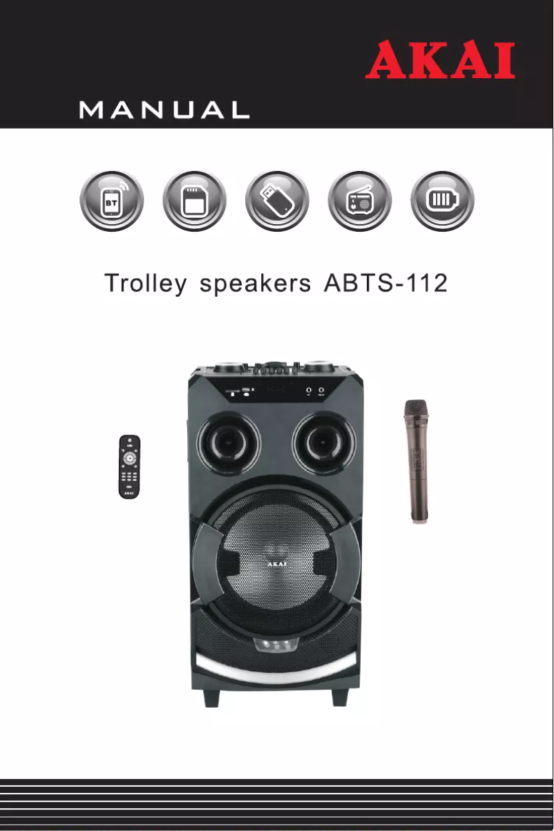 Image de la première page du manuel de l'appareil ABTS-112