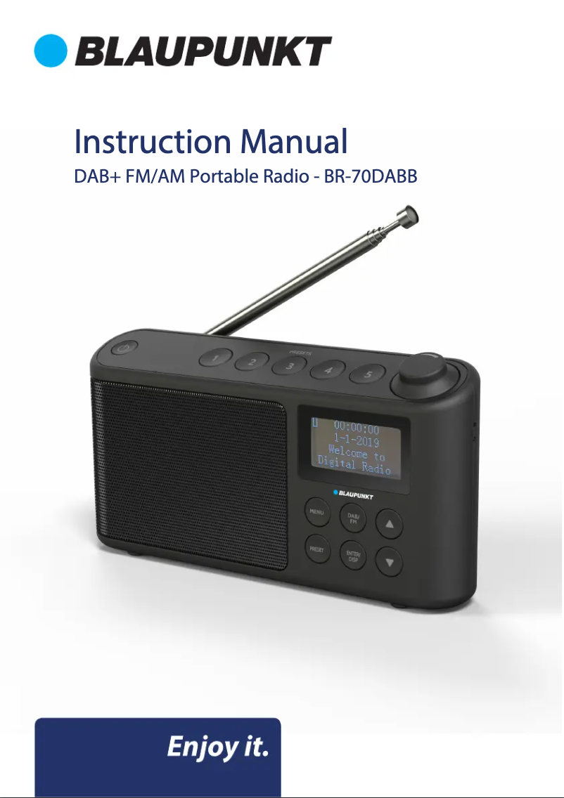 Page 1 de la notice Manuel utilisateur Blaupunkt BR-70DABB