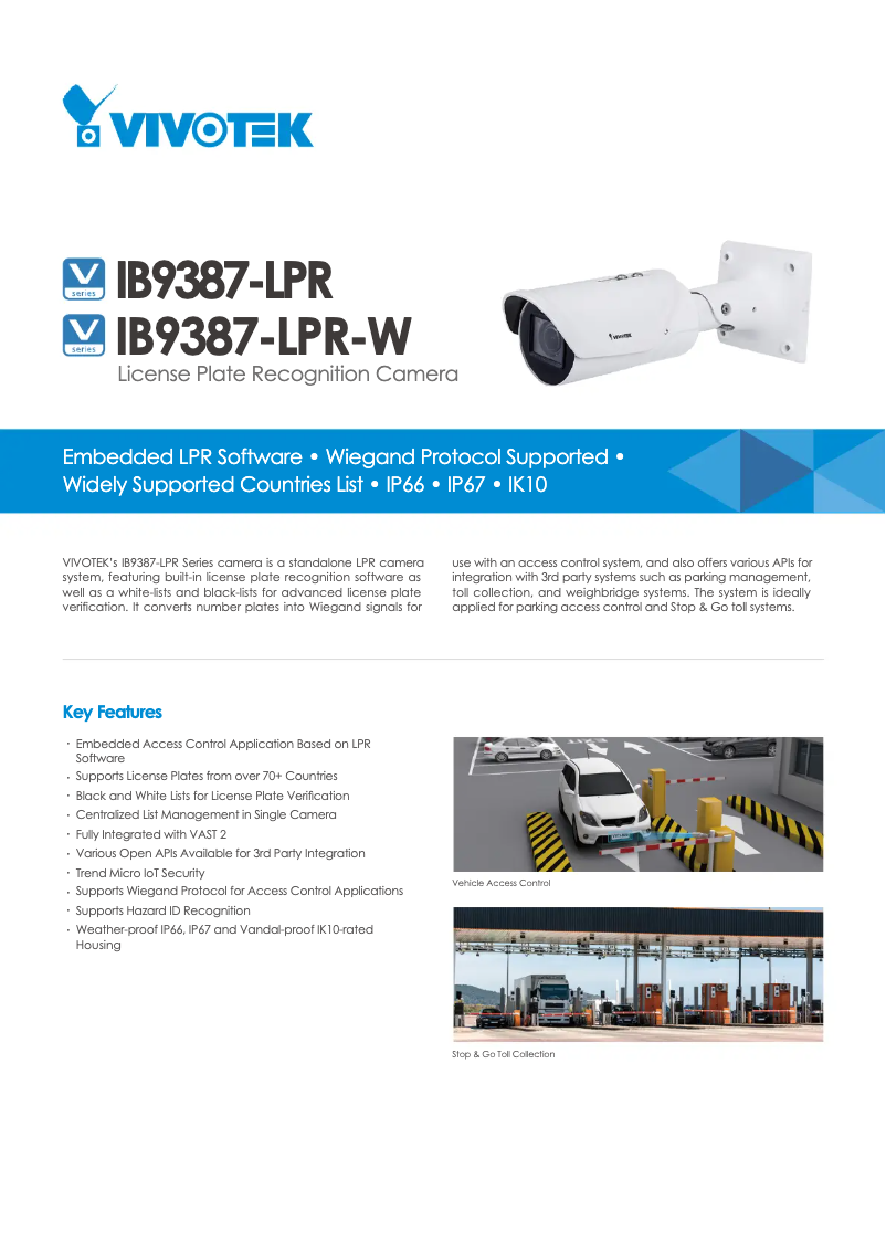 Image de la première page du manuel de l'appareil IB9387-LPR