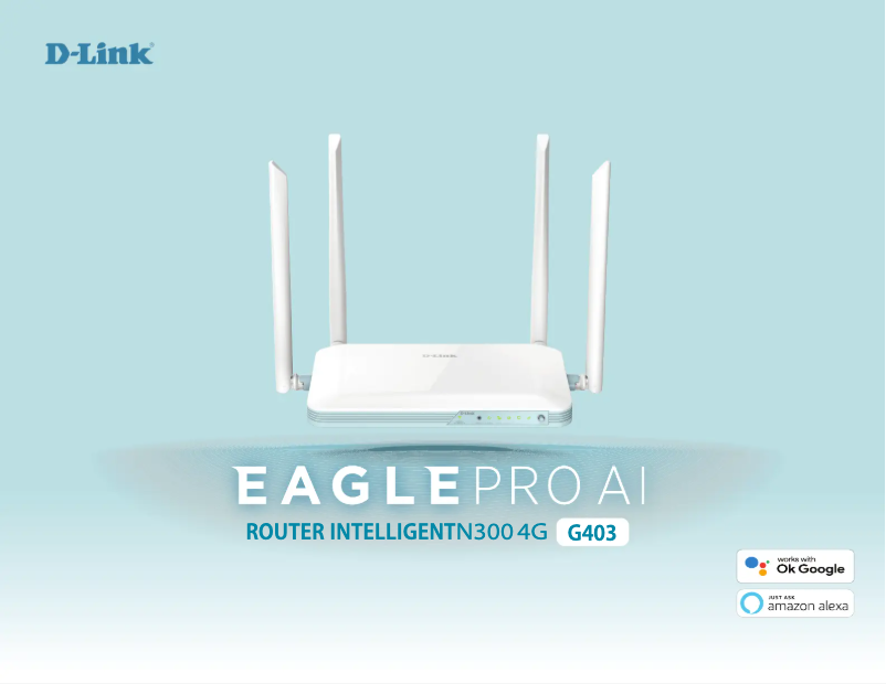 Page 1 de la notice Manuel utilisateur D-Link G403