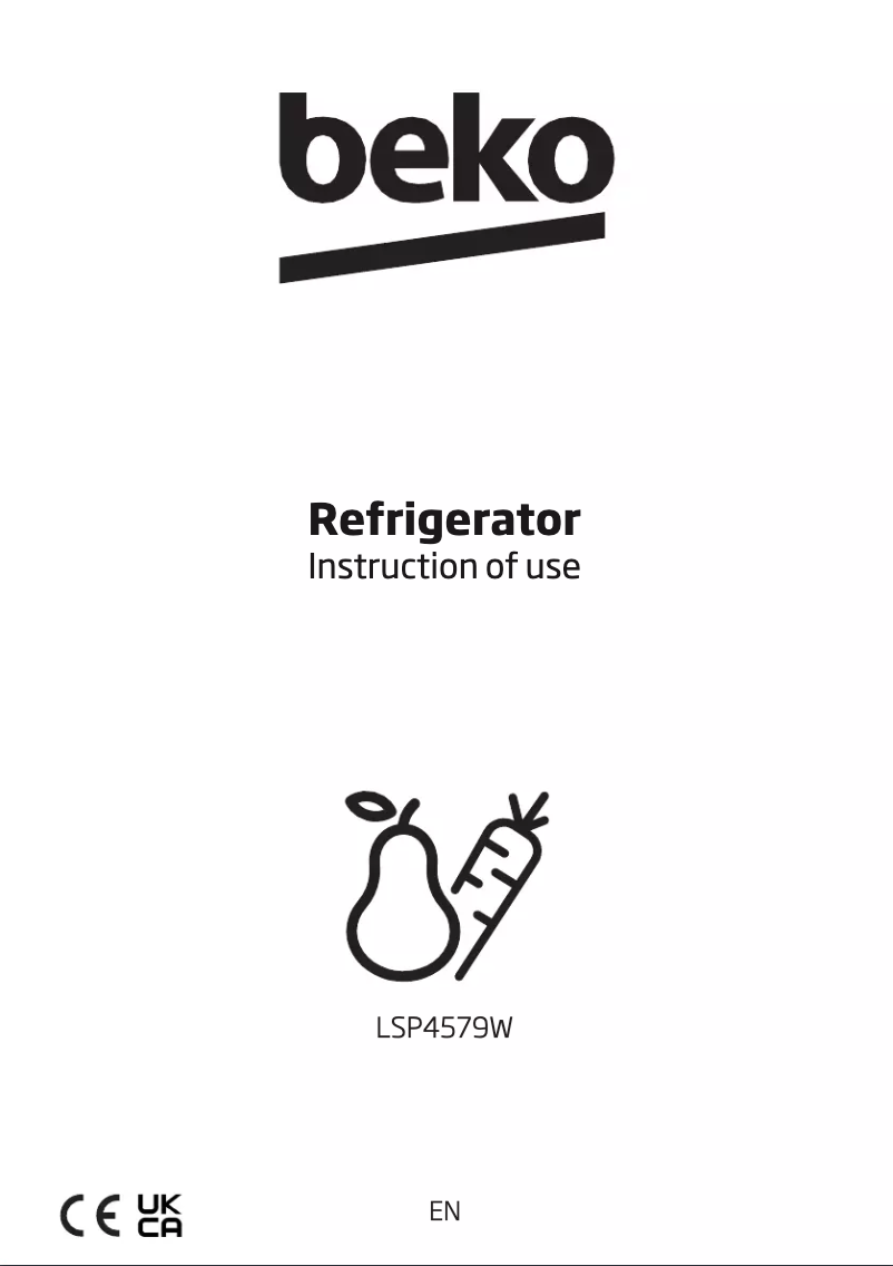 Image de la première page du manuel de l'appareil LSP4579W