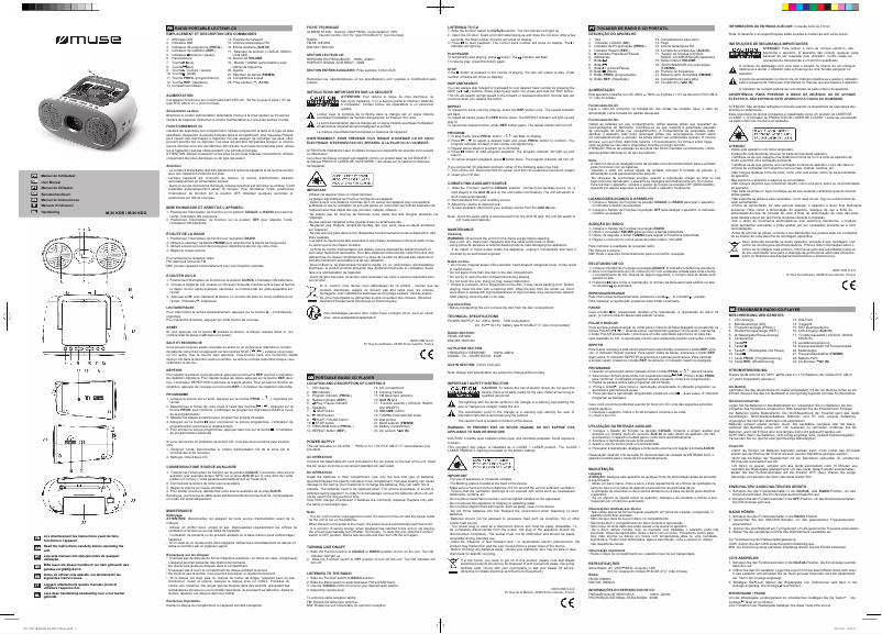 Page 1 of the manual User Manual Muse M-20 KDB