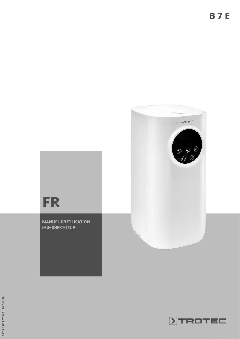 Página 1 del manual Manual de usuario Trotec B 7 E