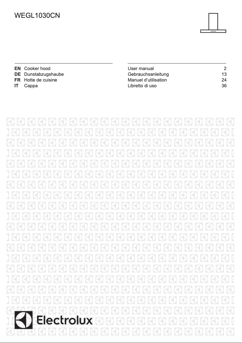 Página 1 del manual Guía de instalación Electrolux EFV90673OW