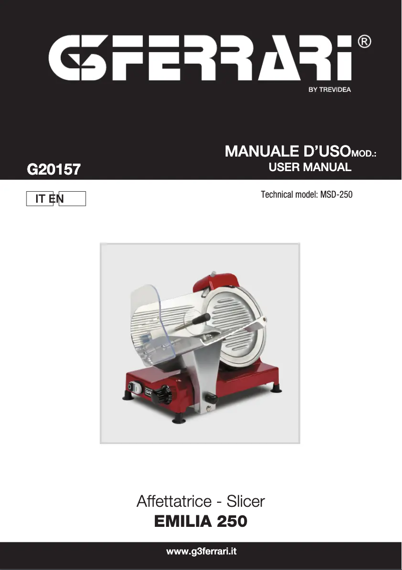 Página 1 del manual Manual de usuario G3 Ferrari Emilia 250