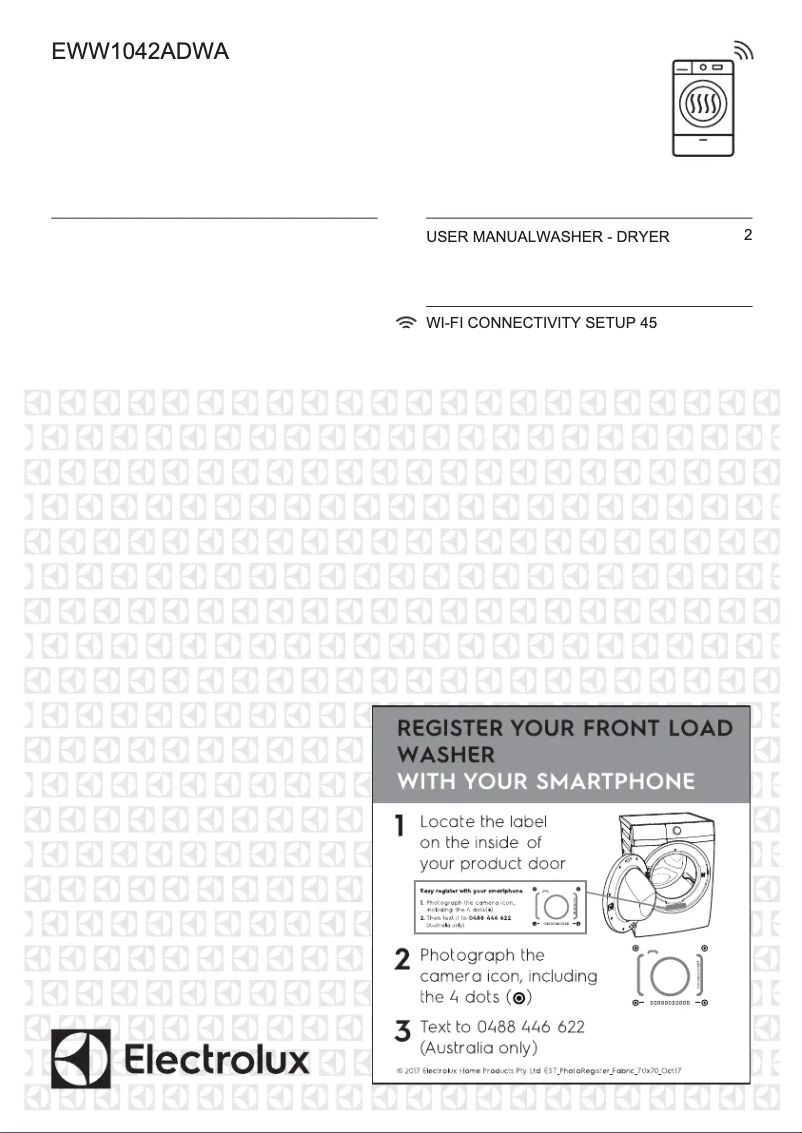Page 1 de la notice Mode d'emploi Electrolux EWW1042ADWA