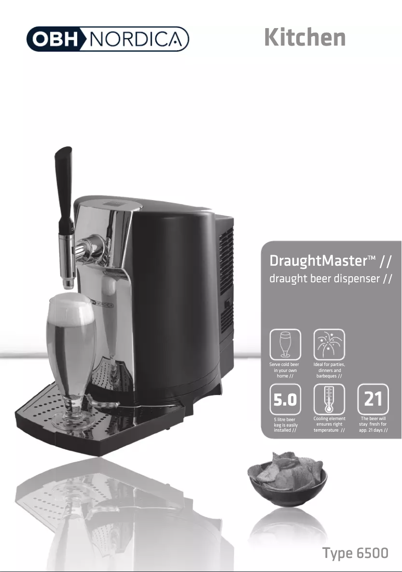 Página 1 del manual Manual de usuario OBH Nordica DraughtMaster 6500