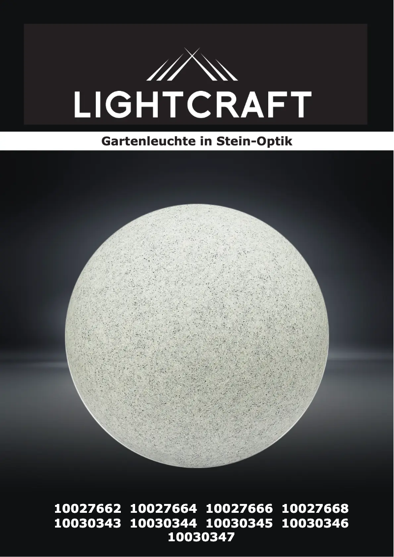 Page n°1 - Manuel utilisateur Lightcraft Sandshine