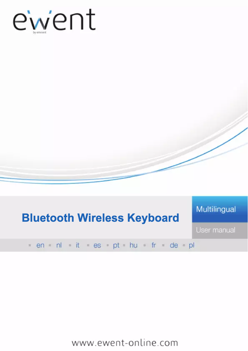 Page 1 de la notice Manuel utilisateur Ewent Bluetooth Wireless Keyboard