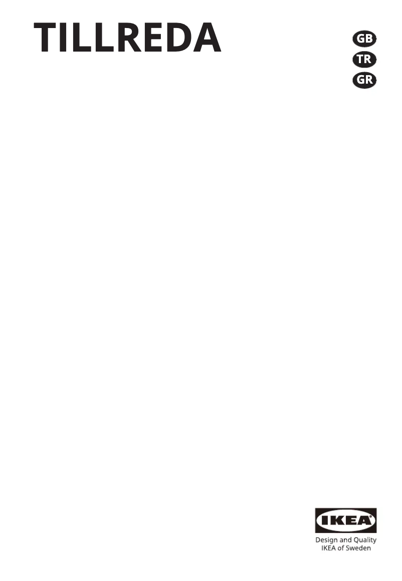 Image de la première page du manuel de l'appareil TILLREDA 904.971.66