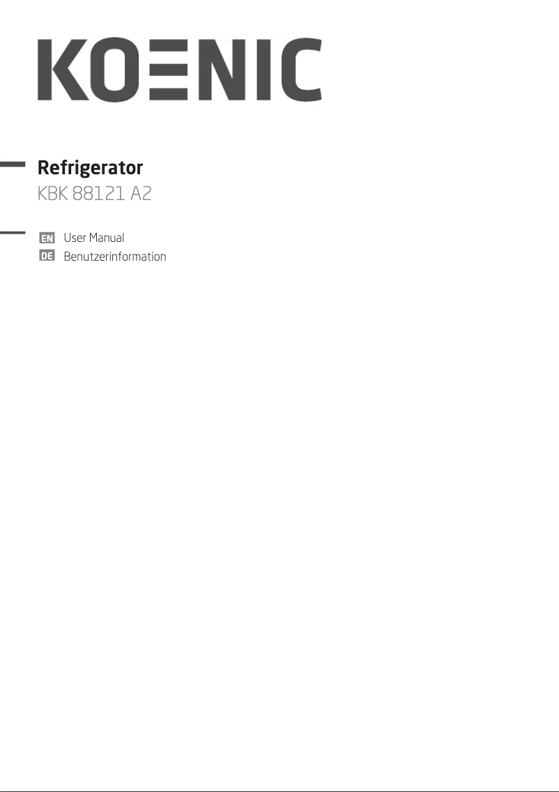 Image de la première page du manuel de l'appareil KBK 88121 A2