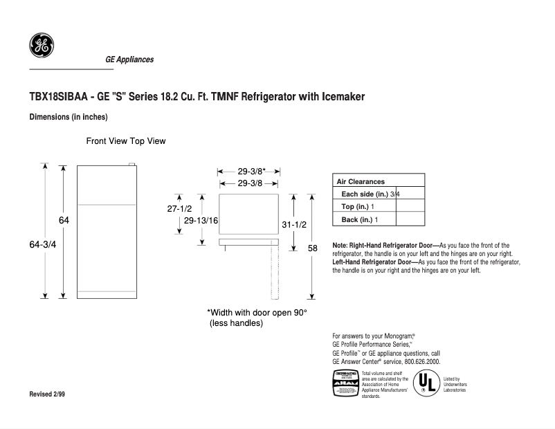 Image de la première page du manuel de l'appareil TBX18SIBLAA