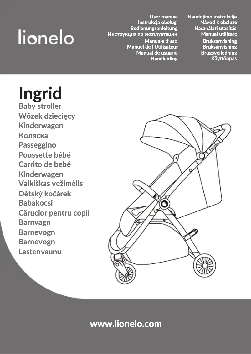 Page 1 de la notice Manuel utilisateur Lionelo Ingrid