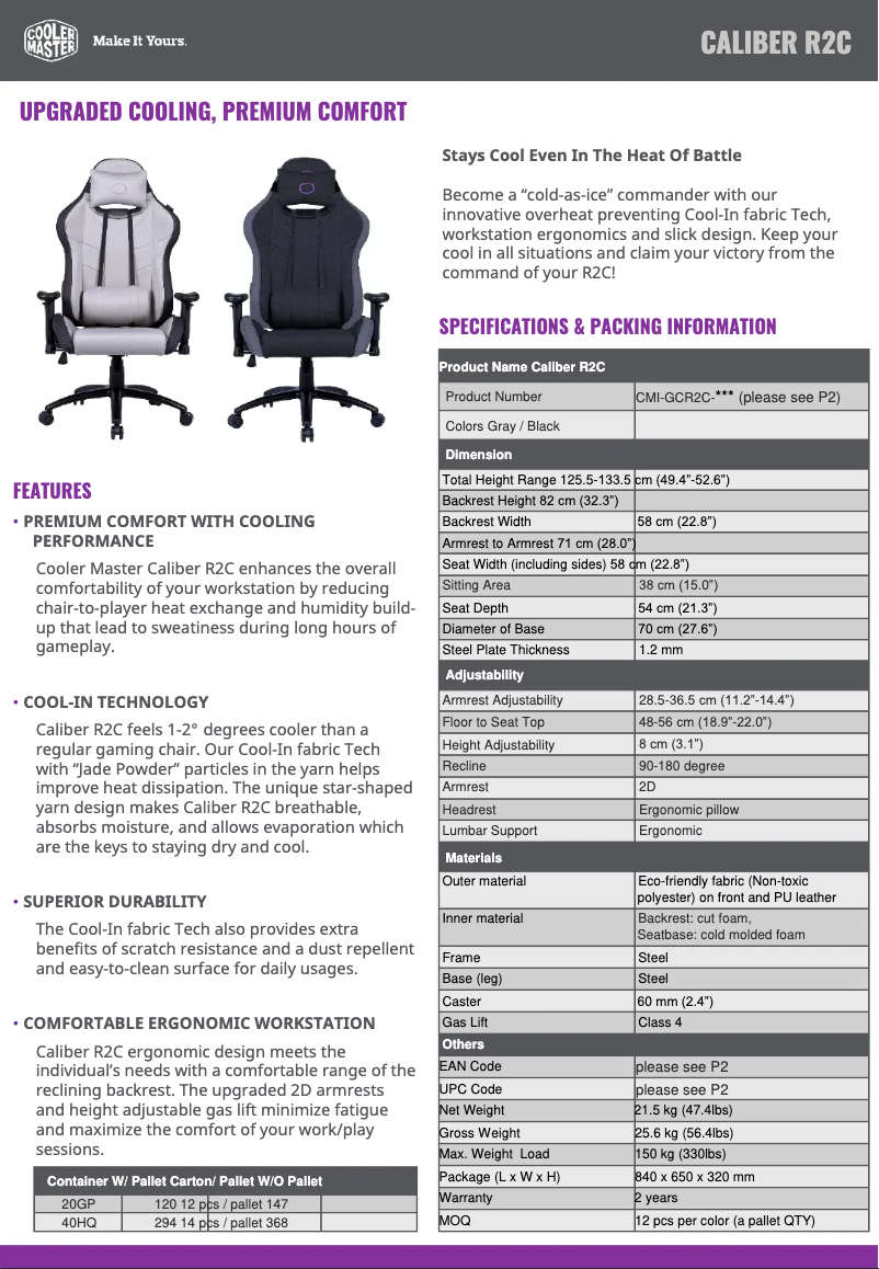 Página 1 del manual Manual de usuario Cooler Master Caliber R2C