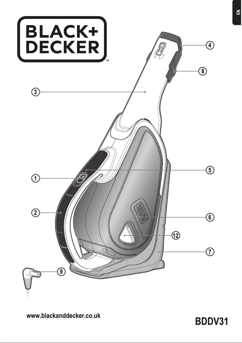 Page n°1 - Manuel utilisateur Black & Decker Dustbuster BDDV31