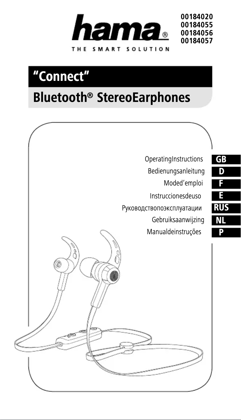 Page 1 de la notice Manuel utilisateur Hama Connect